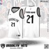 Áo Đấu Brooklyn Nets Association 2022/23 – Trắng Đen Cổ Điển Sang Trọng