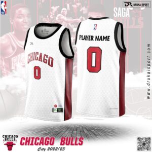 Áo Đấu Chicago Bulls City Edition 2022/23 - Custom Trắng