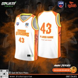 Áo Đấu Away Danang Dragons - Trắng Cam Nhiệt Huyết