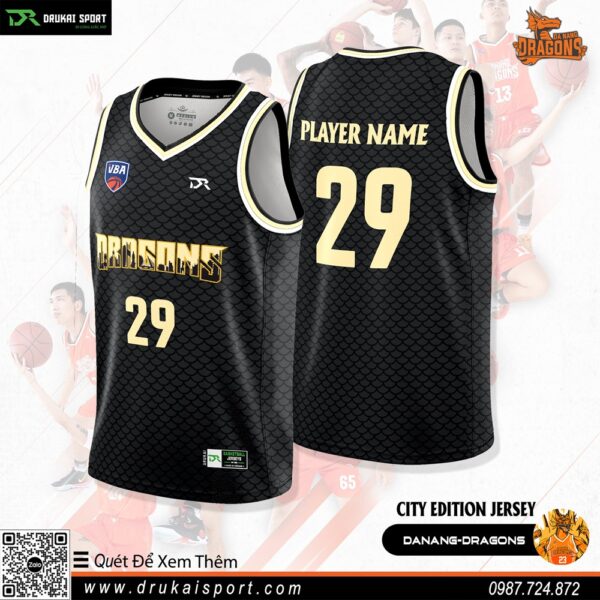Áo đấu Danang Dragons City Edition 2023 - Đen Vảy Rồng