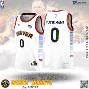 Áo Đấu Denver Nuggets City Edition 2022/23 - Màu Trắng