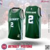 Áo đấu Detroit Pistons City Edition 2022/23 - Xanh lá đậm