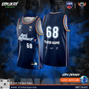Áo Đấu Bóng Rổ Hanoi Buffaloes City Jersey 2024 - Xanh Navy