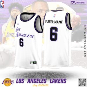 Áo Đấu Los Angeles Lakers City Edition 2022/23 Màu Trắng