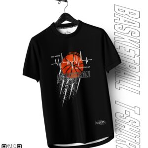 Áo Thun Thể Thao Màu Đen - Basketball T-Shirt Stay Active