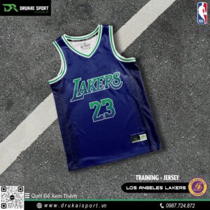 Áo Training Jersey Los Angeles Lakers - Xanh Navy Đậm
