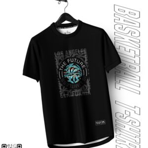 Áo Thun DruKai Basketball T-Shirt Màu Đen – Họa Tiết Cây Dừa Nổi Bật