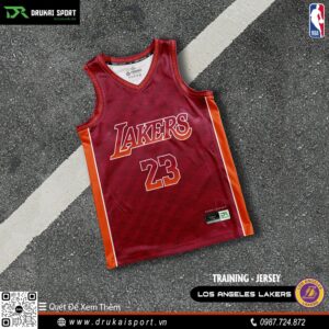 Áo Bóng Rổ Los Angeles Lakers Màu Đỏ Mận – Thiết Kế Phá Cách Đầy Năng Lượng