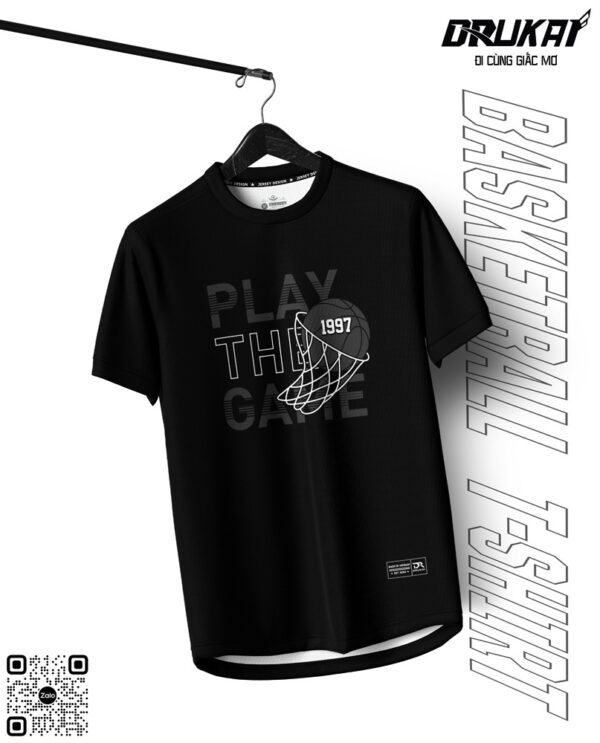 Áo Thun Bóng Rổ Đen Unisex – Play the Game 1997