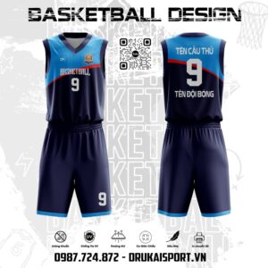 Đồng Phục Bóng Rổ Xanh Navy – Mẫu 14