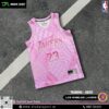 Áo Training Jersey Los Angeles Lakers Màu Hồng Pastel Năng Động