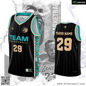 Áo Bóng Rổ DRUKAI SPORT Màu Đen – Thiết Kế Mới Mạnh Mẽ Và Nổi Bật