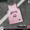 Áo Training Jersey Los Angeles Lakers Hồng Pastel – Mẫu 17