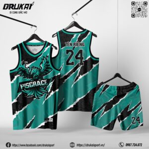 Đồng Phục Thể Thao Nam Xanh Ngọc Đen - Mẫu 191