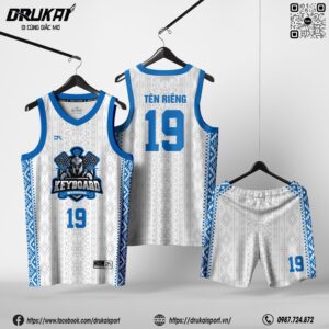Đồng phục thể thao nam trắng – Mẫu 216
