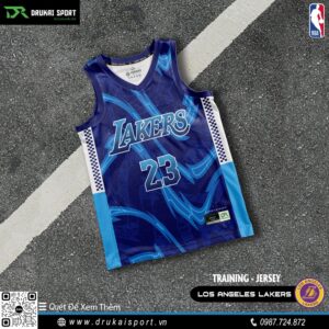 Áo Đấu Tập Lakers Màu Xanh Navy Caro - Mẫu 25