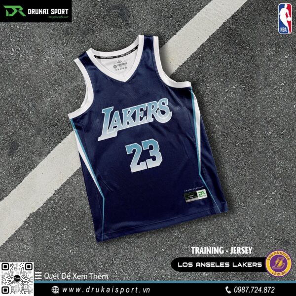 Áo Training Jersey Los Angeles Lakers Màu Xanh Navy - Mẫu 28