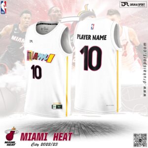 Áo Đấu Miami Heat City Edition 2022/23 Trắng - Phong Cách Hiện Đại & Đậm Chất Văn Hóa