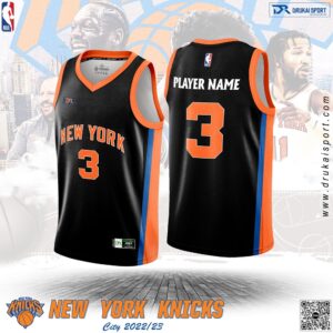 Áo Bóng Rổ New York Knicks City Edition 2022/23 – Đen