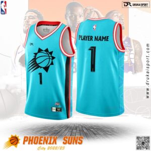 Áo Đấu Phoenix Suns City Edition 2022/23 Xanh Ngọc