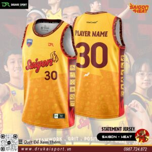 Áo Thi Đấu Saigon Heat Màu Vàng – Statement Jersey 2023