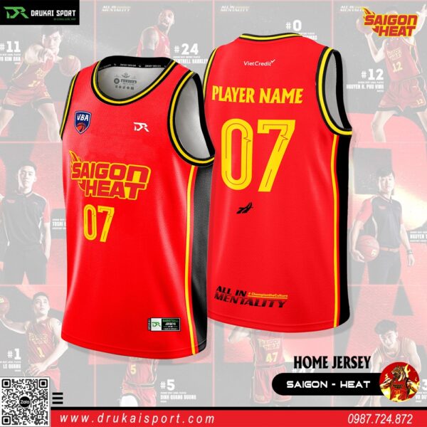 Áo đấu Saigon Heat màu đỏ rực 2023 (Home Jersey)