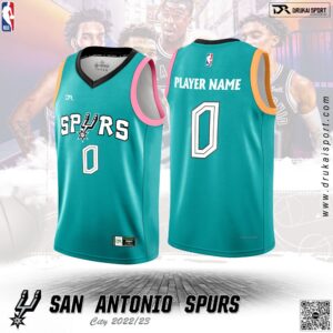 Áo Thể Thao Xanh Ngọc San Antonio Spurs City Edition - Phá Cách & Năng Động
