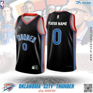 Áo Đấu Đen Oklahoma City Thunder City Edition 2022/23 - Mạnh Mẽ Và Cá Tính
