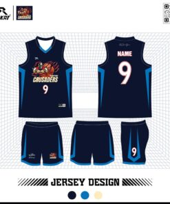 Đồng Phục Bóng Rổ Xanh Navy - Crusaders Tinh Tế & Nổi Bật