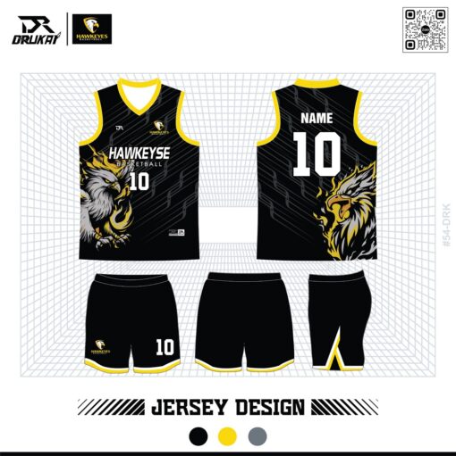 Jersey Hawkeye Basketball - Đen Năng Động