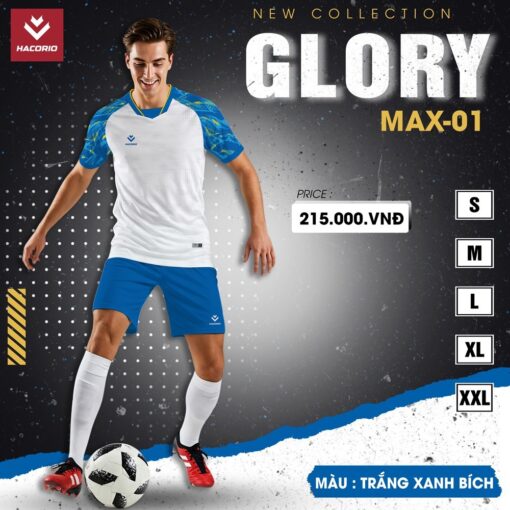 Bộ Đồ Đá Banh HACORIO GLORY MAX-01 – Trắng Đen Cá Tính - Ảnh 3