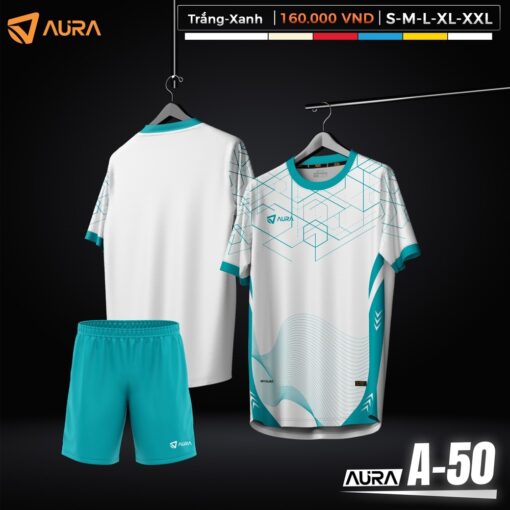Áo Bóng Đá AURA A-50 Màu Trắng Đỏ Đô – Mạnh Mẽ và Lịch Lãm - Ảnh 4