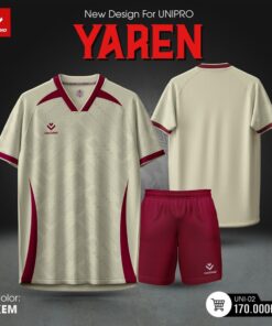 Bộ đồ thể thao YAREN UNI-02 màu kem - HACORIO