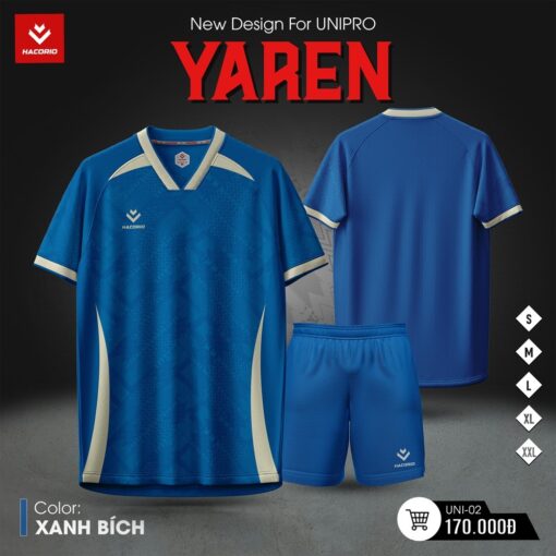 Bộ đồ thể thao YAREN UNI-02 màu kem - HACORIO - Ảnh 5