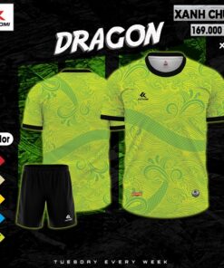 Áo Bóng Đá Dragon - Xanh Chuối | Kotomi