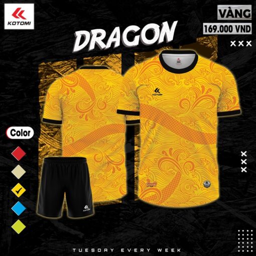 Áo Bóng Đá Dragon - Xanh Chuối | Kotomi - Ảnh 3