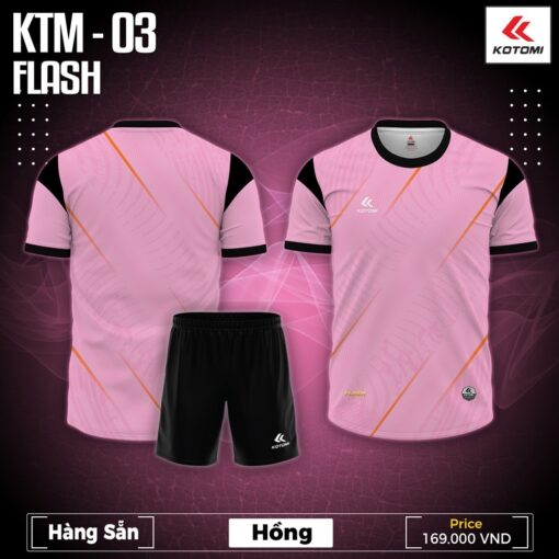 Áo Thể Thao KTM-03 FLASH - Hồng Pastel Cá Tính