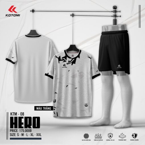 Áo bóng đá Kotomi KTM-08 HERO – Màu tím than đẳng cấp - Ảnh 3
