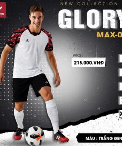 Bộ Đồ Đá Banh HACORIO GLORY MAX-01 – Trắng Đen Cá Tính