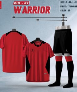 Áo Bóng Đá Hacorio RIO-09 Warrior Màu Đỏ - Thể Hiện Tinh Thần Chiến Binh