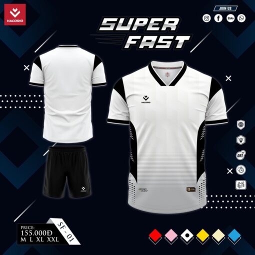 Áo Thể Thao SUPER FAST – SF 01 Tông Kem Sữa Đỏ Đô - Ảnh 4