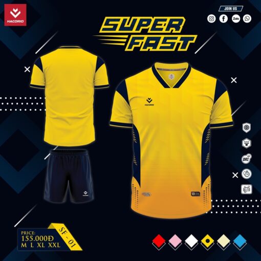 Áo Thể Thao SUPER FAST – SF 01 Tông Kem Sữa Đỏ Đô - Ảnh 5