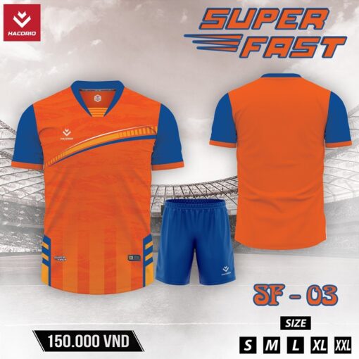 Áo Không Logo Super Fast SF-03 Xanh Dương - Thiết Kế Năng Động, Vượt Trội - Ảnh 2