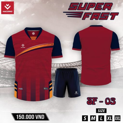 Áo Không Logo Super Fast SF-03 Xanh Dương - Thiết Kế Năng Động, Vượt Trội - Ảnh 3