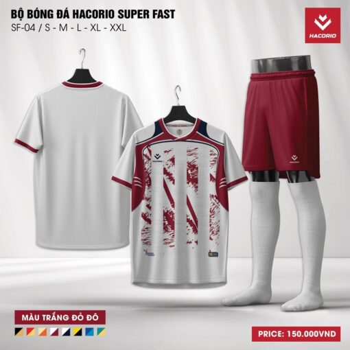 Bộ Bóng Đá Hacorio Super Fast Màu Đỏ Năng Động - Ảnh 4