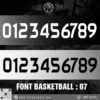 Font Basketball 07 – Đen Trắng Cá Tính Đậm Chất Thể Thao
