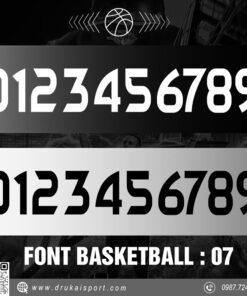 Font Basketball 07 – Đen Trắng Cá Tính Đậm Chất Thể Thao