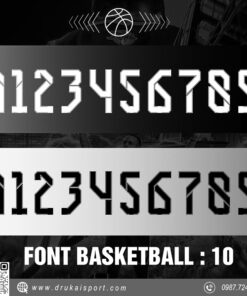 Font Basketball 10 - Đen Trắng Xám Cá Tính & Mạnh Mẽ