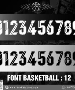 Font Basketball 12 – Đen Trắng Xám Đậm Chất Thể Thao