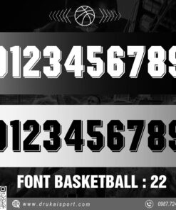 Font Basketball 22 - Đen Trắng Xám Nổi Bật